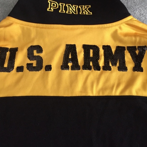 PINK Victoria's Secret Sweaters - Pink US Army quarter zip PINK Victoria's Secret Sweaters - Pink US Army quarter zip